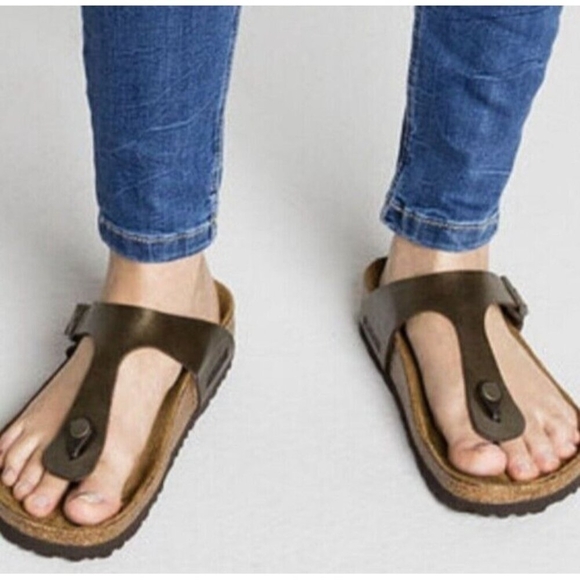 Birkenstock Gizeh sandal Women's in graceful toffee Size EU 36/US 5.5 - Picture 10 of 11